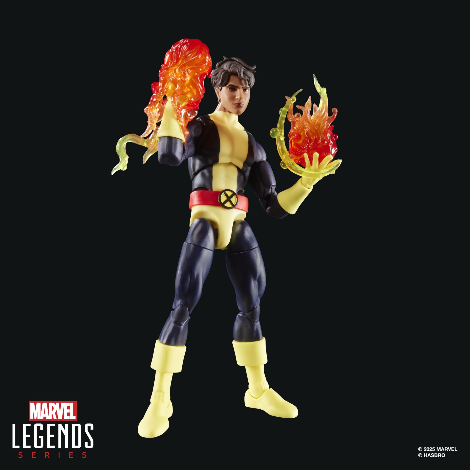 Marvel's Sunspot figure back view showing design fidelity