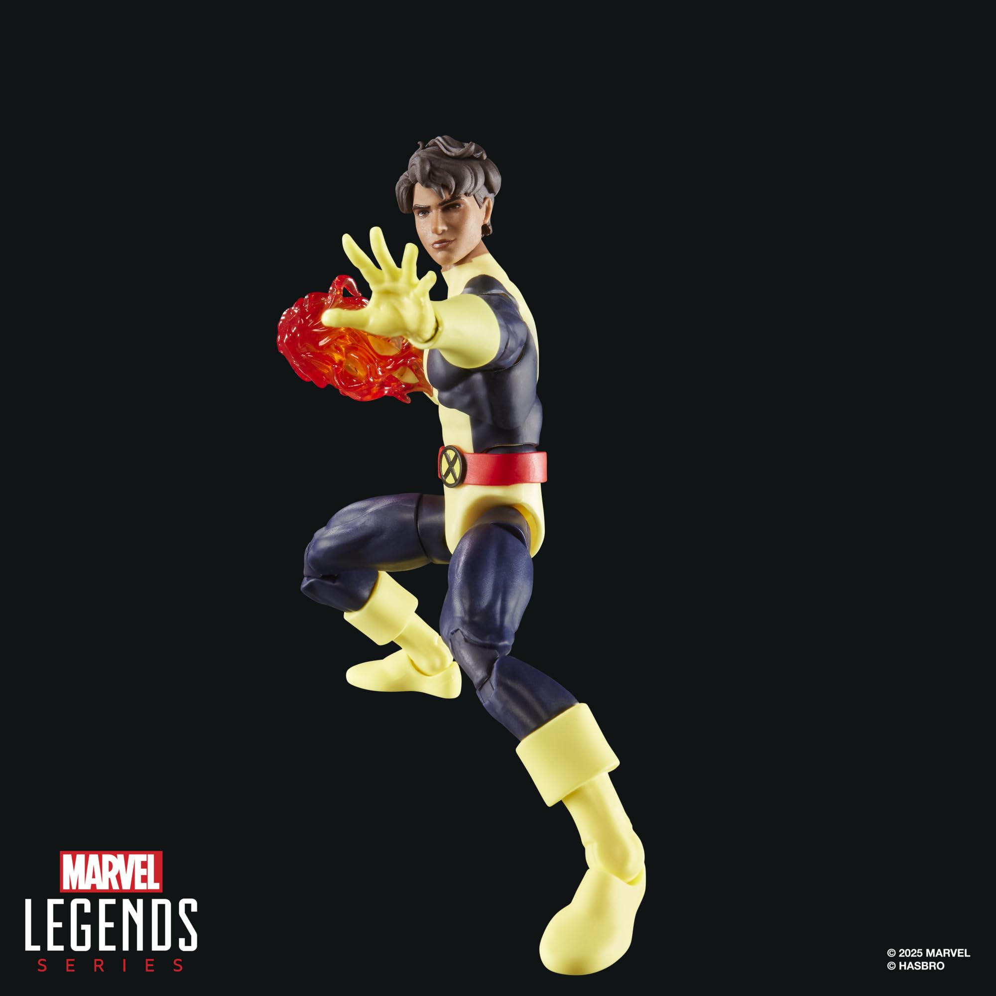 Marvel's Sunspot packaging retro blister card enhances display on shelf