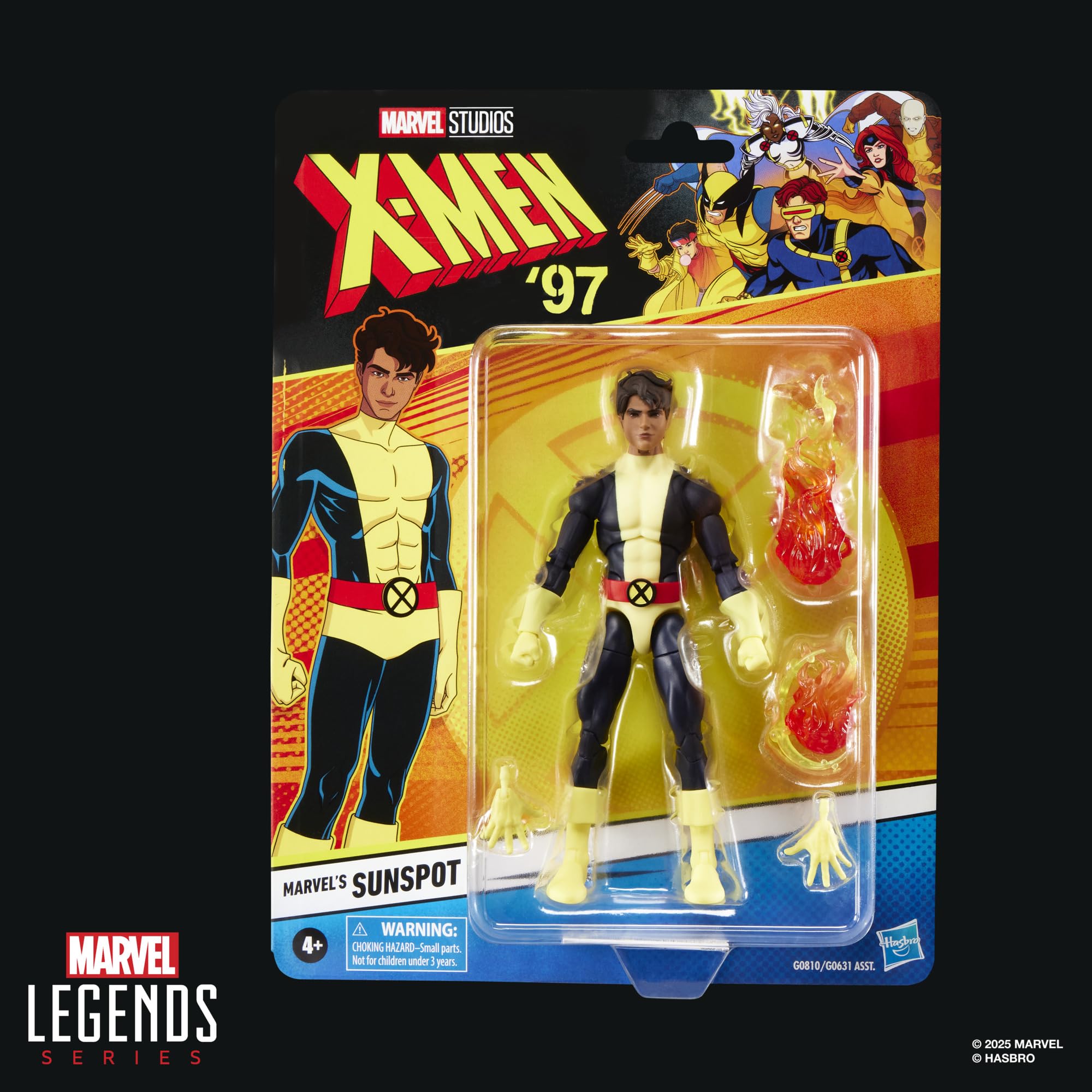 Marvel's Sunspot figure poseability enables versatile posing for shelf displays