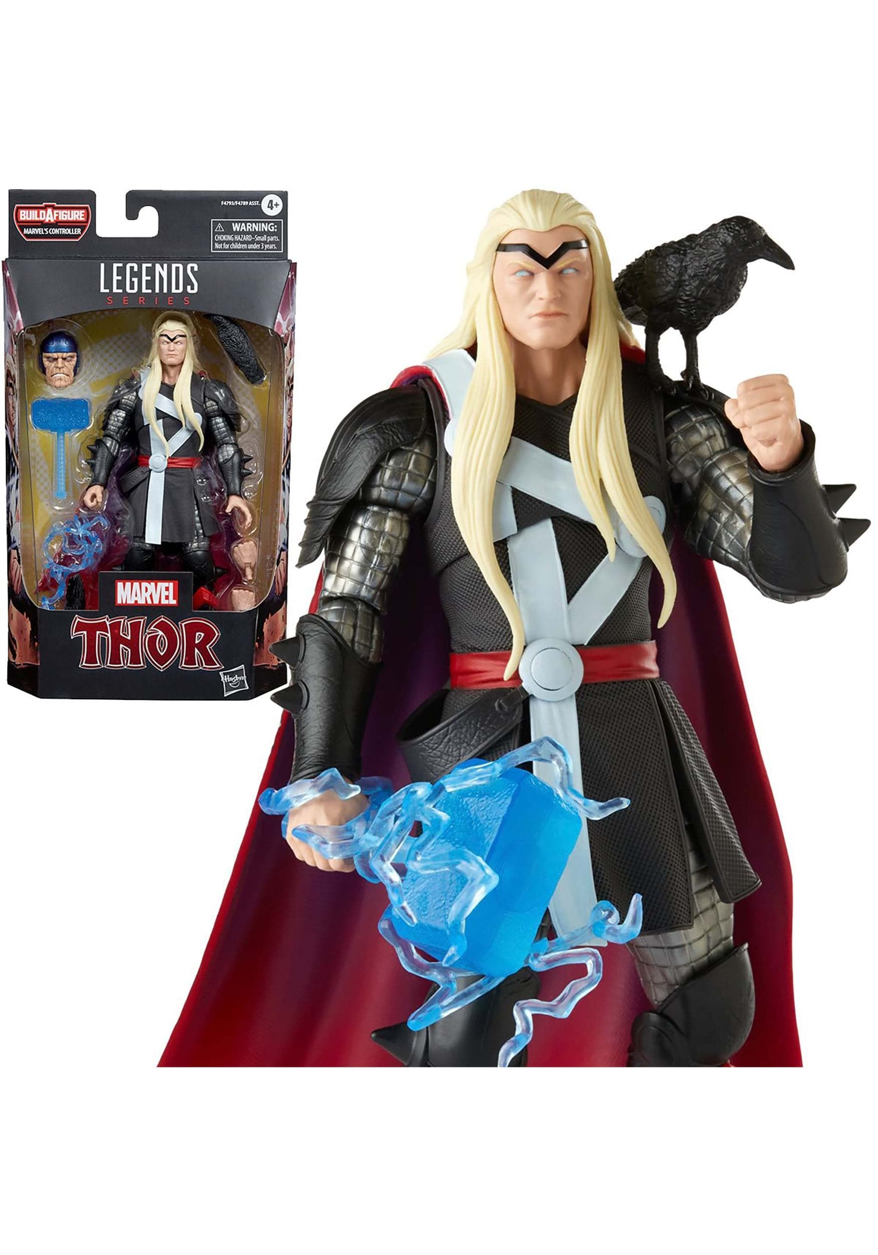 Marvel Thor Herald of Galactus ravens Hugin and Munin as display option