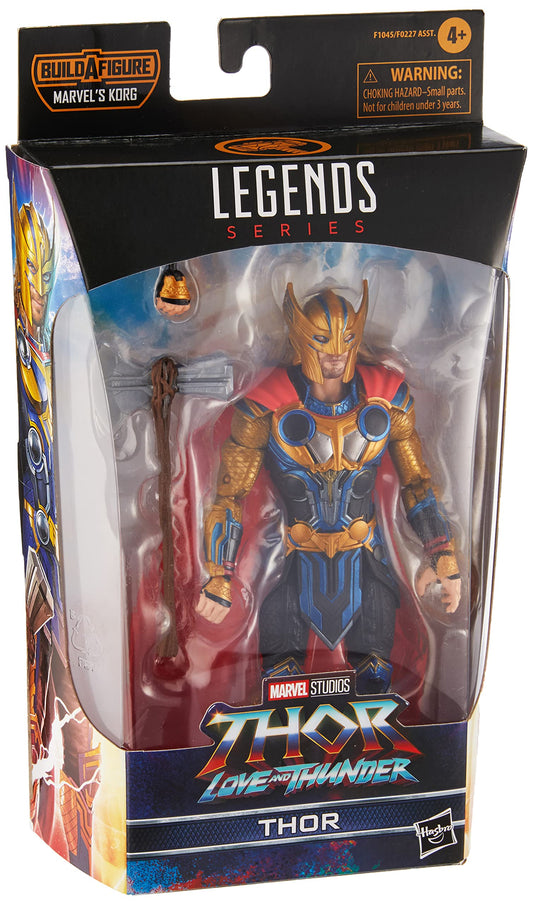 Marvel Legends Thor Love and Thunder figure ready for display with premium detailing