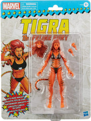 Marvel Legends Tigra articulation enables expressive action poses.