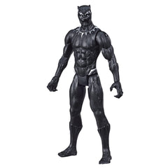 Marvel Titan Hero Black Panther 12-inch figure front view for adventurous pretend play.