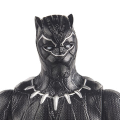 Marvel Titan Hero Black Panther back-port enables Blast Gear launcher compatibility.