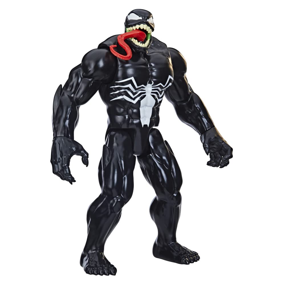 Marvel Venom figure in dynamic pose for action play and display