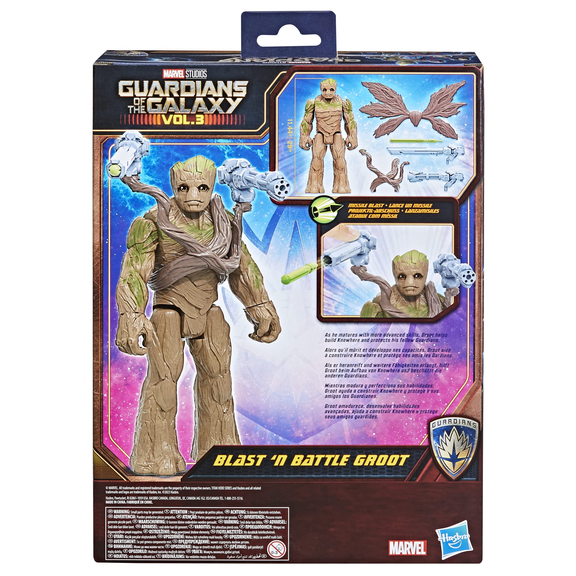 Groot blaster accessories provide extra play possibilities and dynamic fighting scenarios.