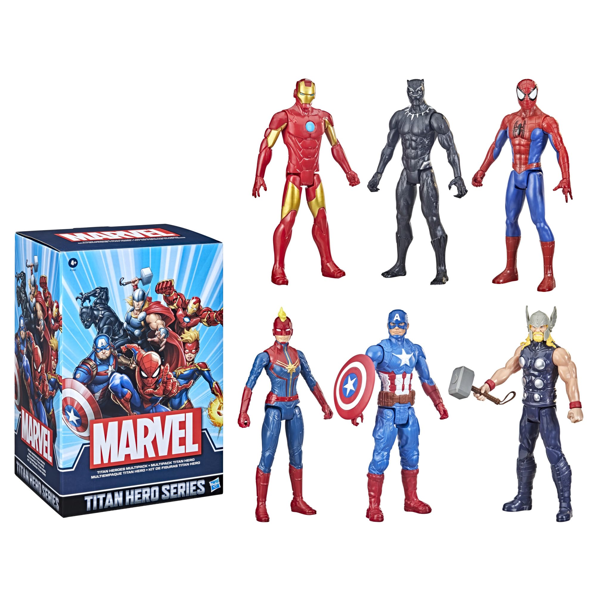 Marvel Titan Hero Series Spider-Man 12-inch figure in action pose for dynamic play