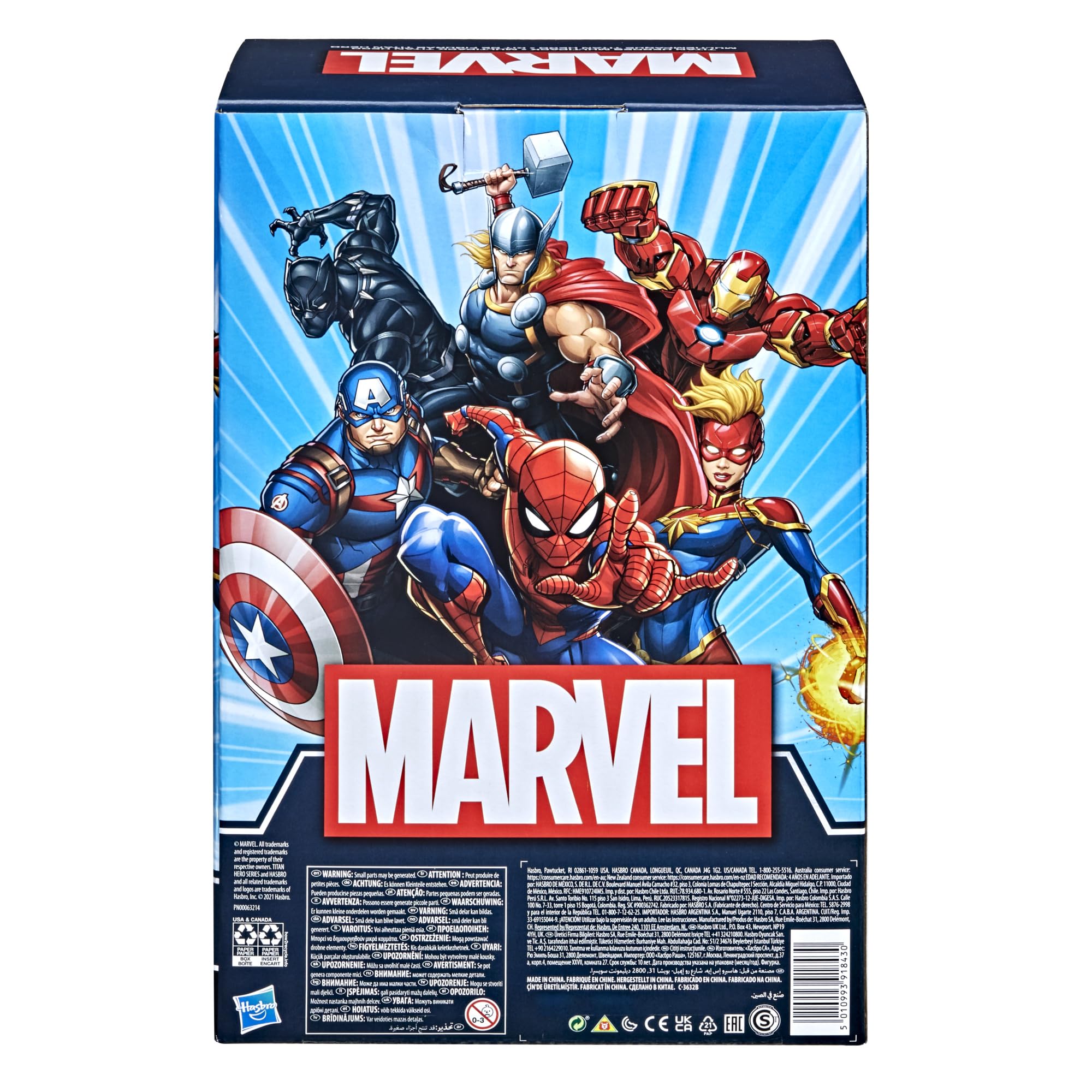 Marvel Titan Hero Spider-Man 12-inch figure in dynamic leaping pose