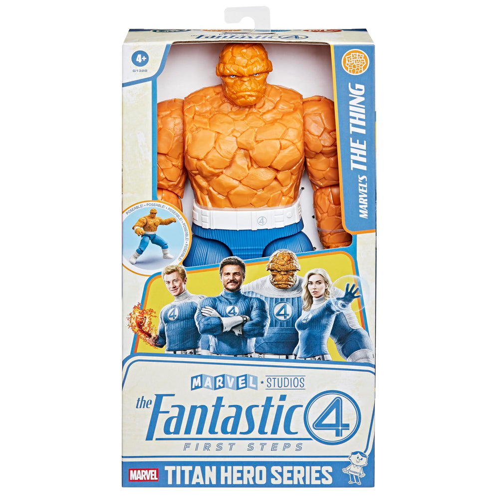 Marvel Titan Hero Series The Thing dynamic pose, versatile action play.