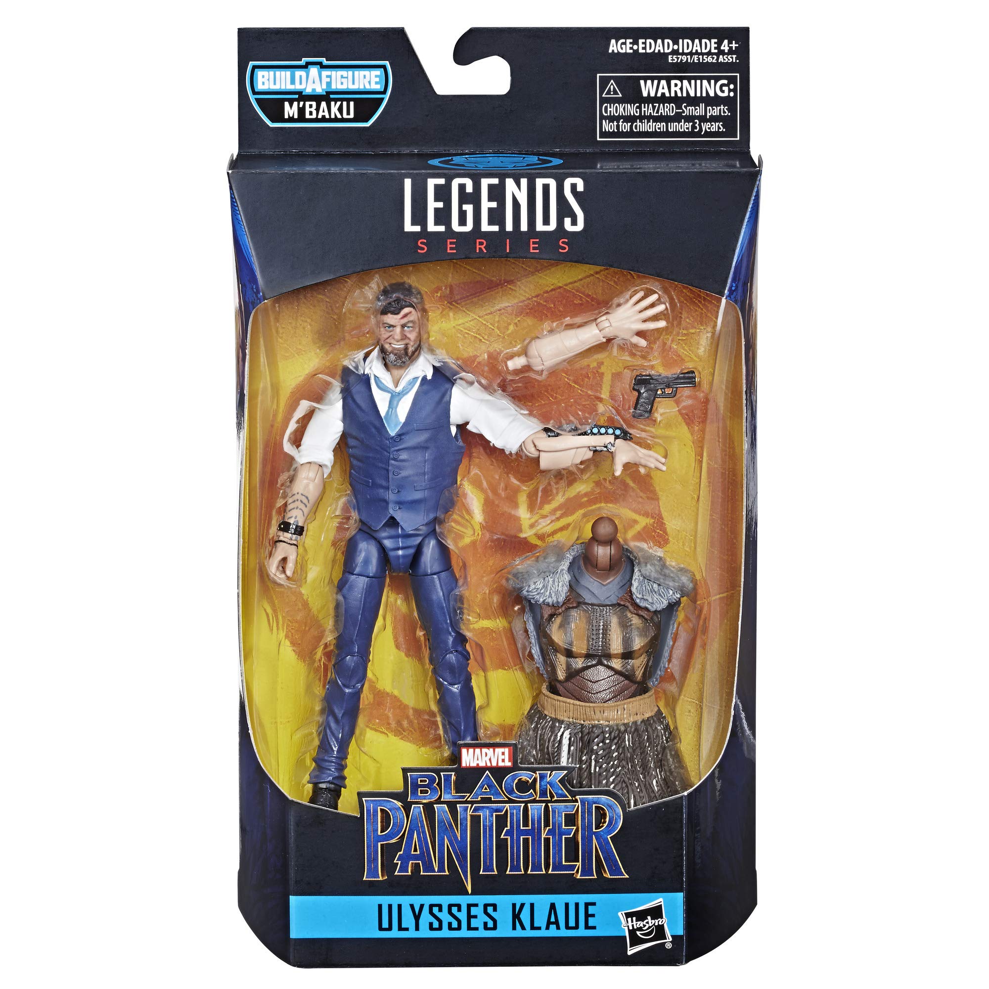 Marvel Ulysses Klaue figure left arm accessory for customizable battle-ready poses.