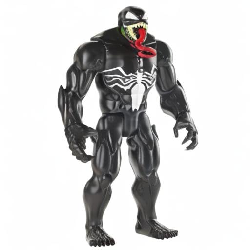 Marvel Venom figure on display invites kid-friendly action adventures.
