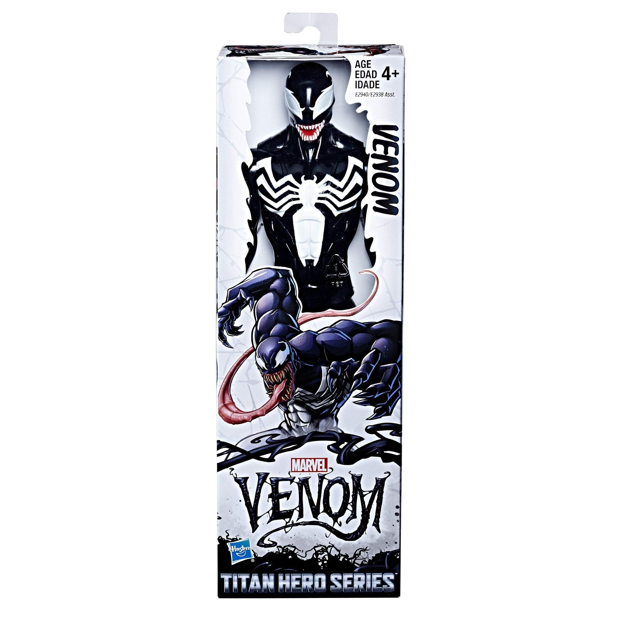 Marvel Venom Titan Hero figure in pose demonstrates ball-joint articulation for versatile posing