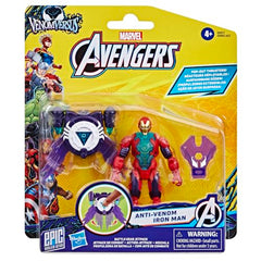 Marvel VenomVersus Anti-Venom Iron Man gear jetpack close-up for enhanced battle gear play