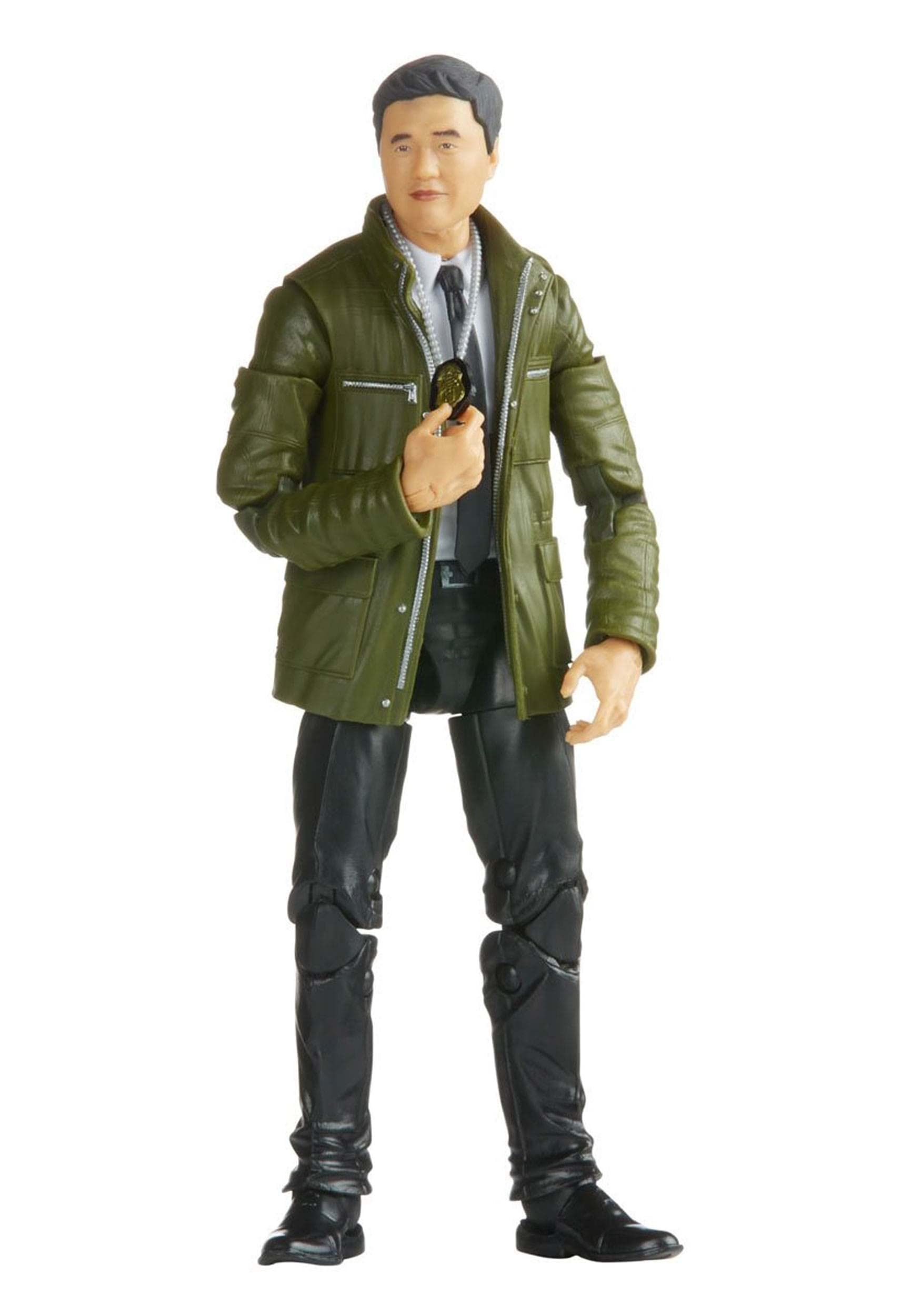 Marvel Legends Agent Jimmy Woo figure in Wandavision deco for display and posing.
