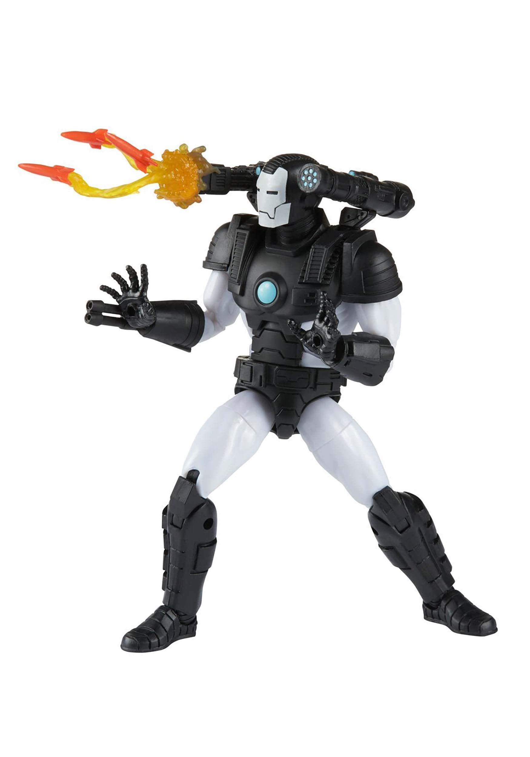Missile launcher and blast FX enhance action figure battle scenes.