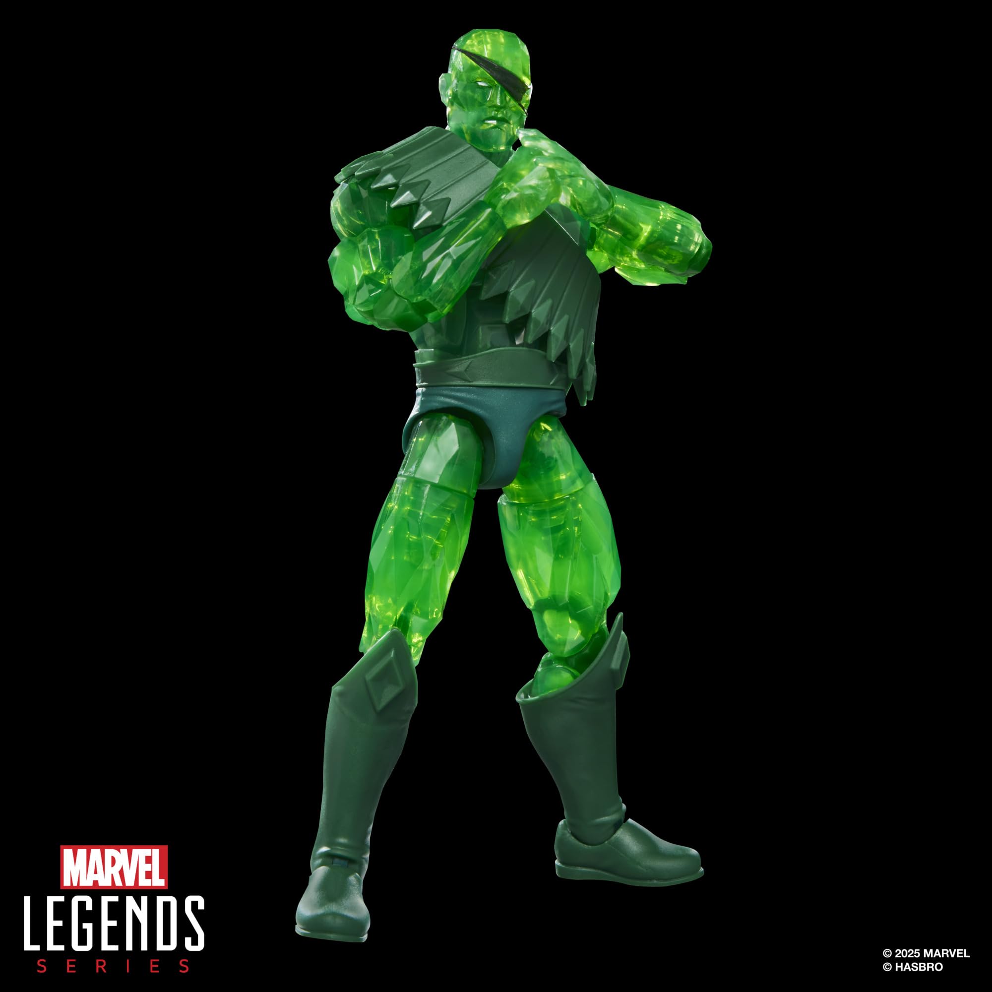 Six-inch scale figure fits with other Marvel Legends shelves.