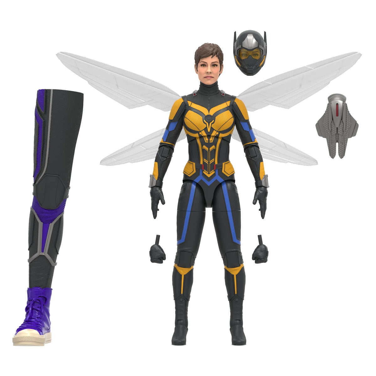 Marvel Legends Wasp 6-inch figure, front view for display-ready posing.