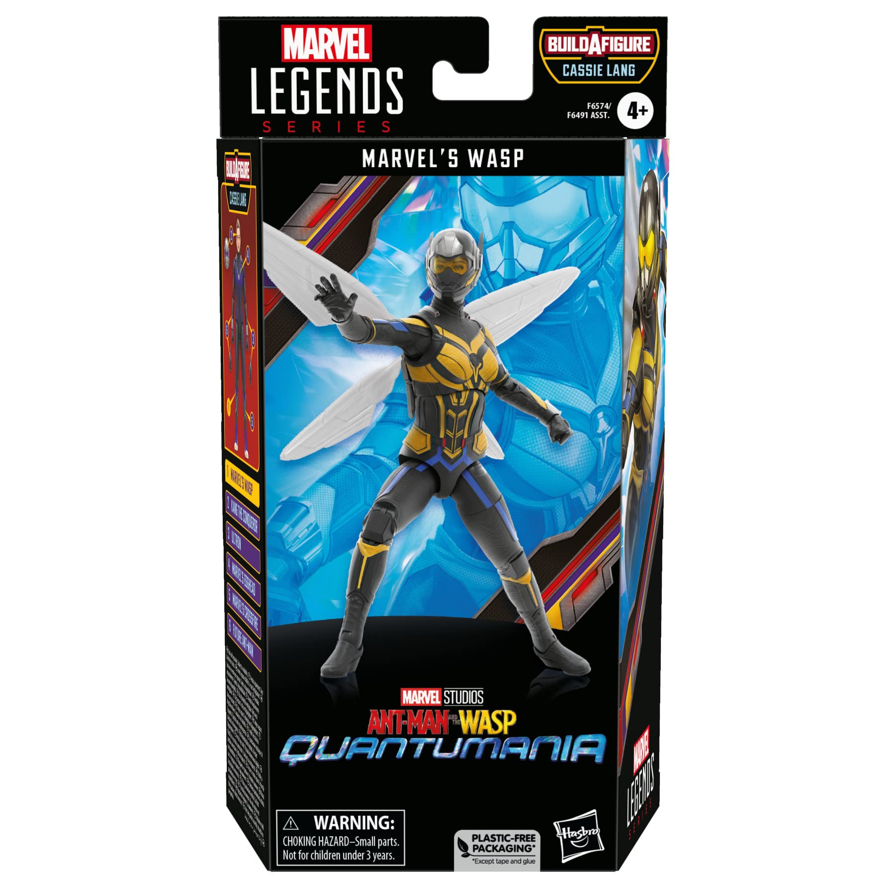 Marvel Legends Wasp 6-inch figure with articulated joints for dynamic posing.