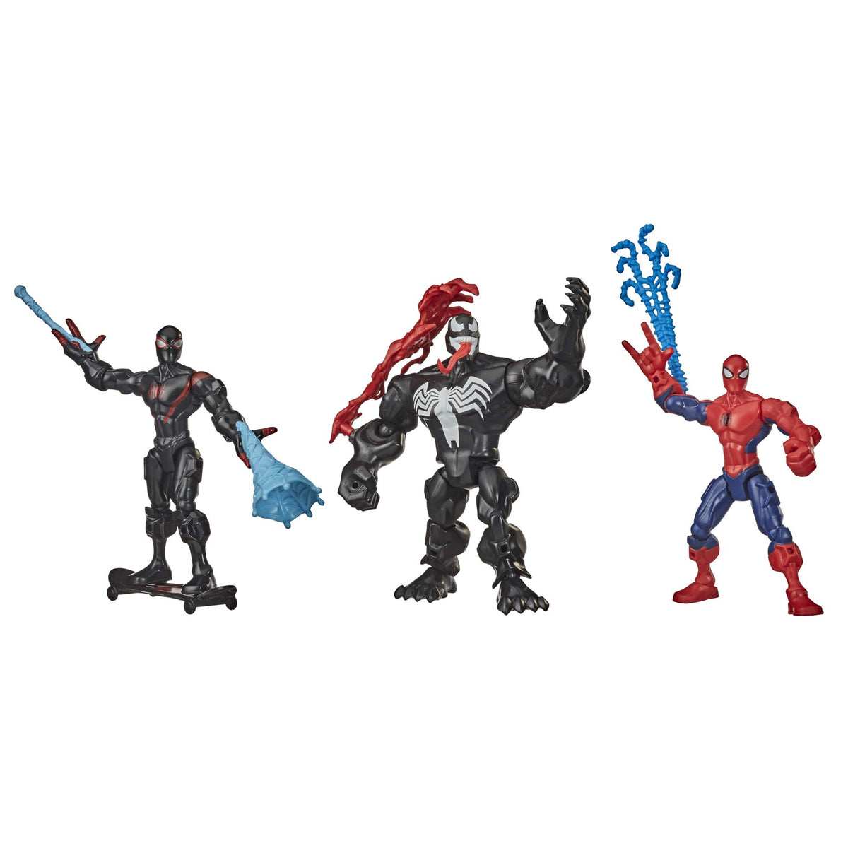 Marvel Web-Slinging Pack Spider-Man figure with interchangeable parts for endless mashups.