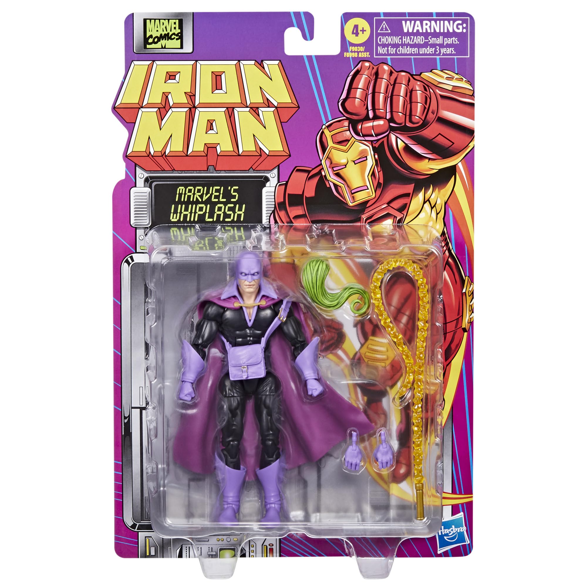 Whiplash accessory set with whip for authentic posing and play.