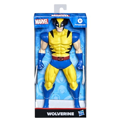 Marvel Wolverine 9.5-inch figure poseable articulation enables dynamic poses.
