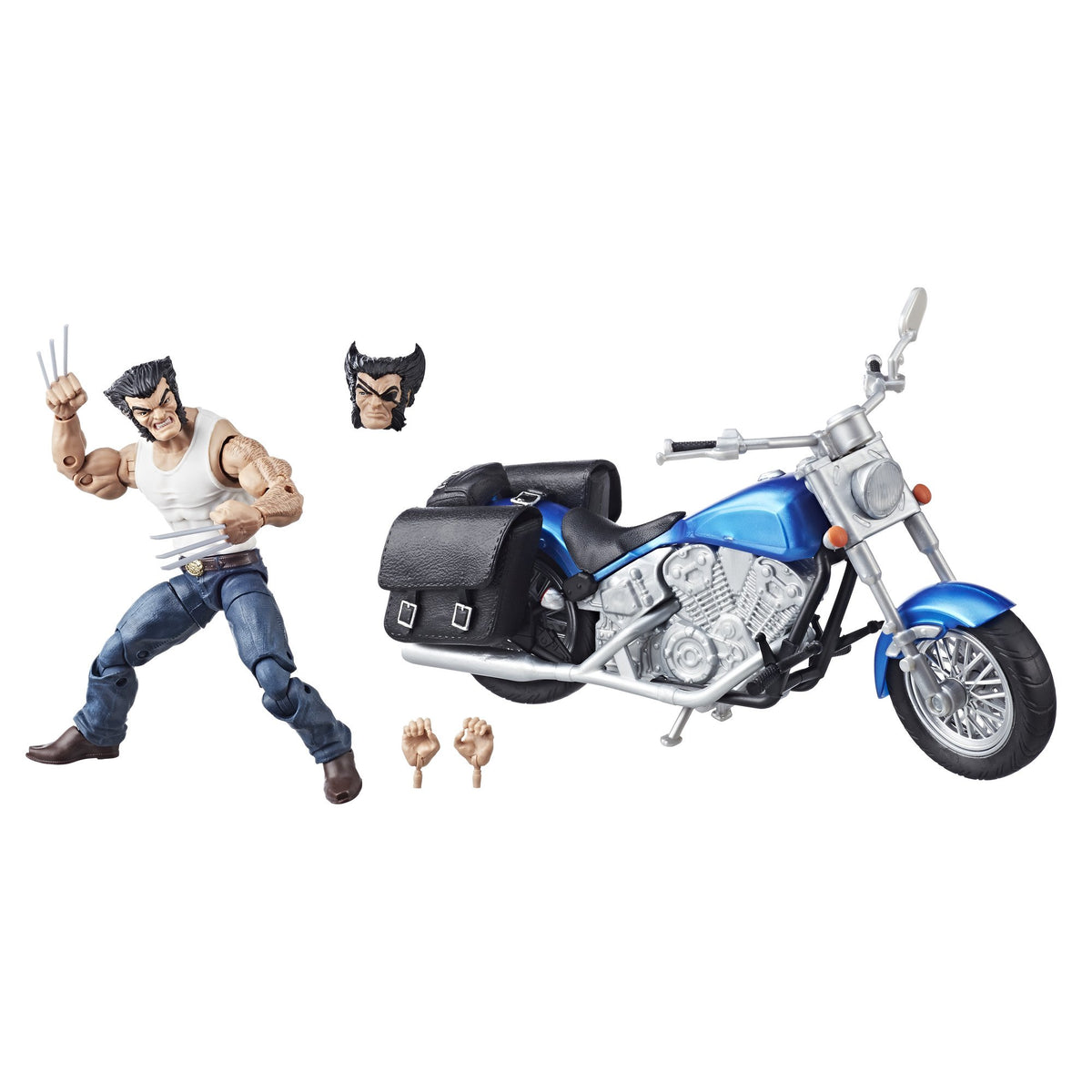 Marvel Wolverine motorcycle-vehicle in action pose for imaginative play