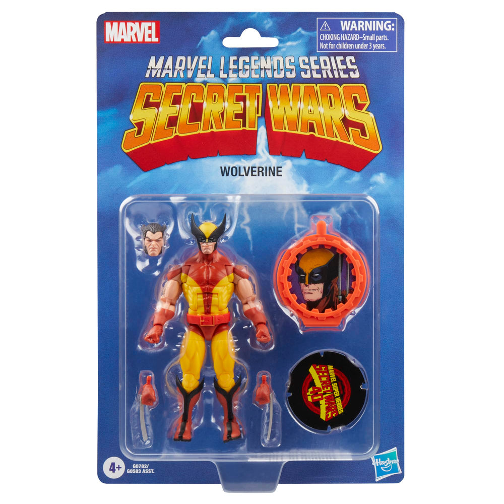 Marvel Wolverine Secret Wars 6-inch side profile highlighting dynamic pose options