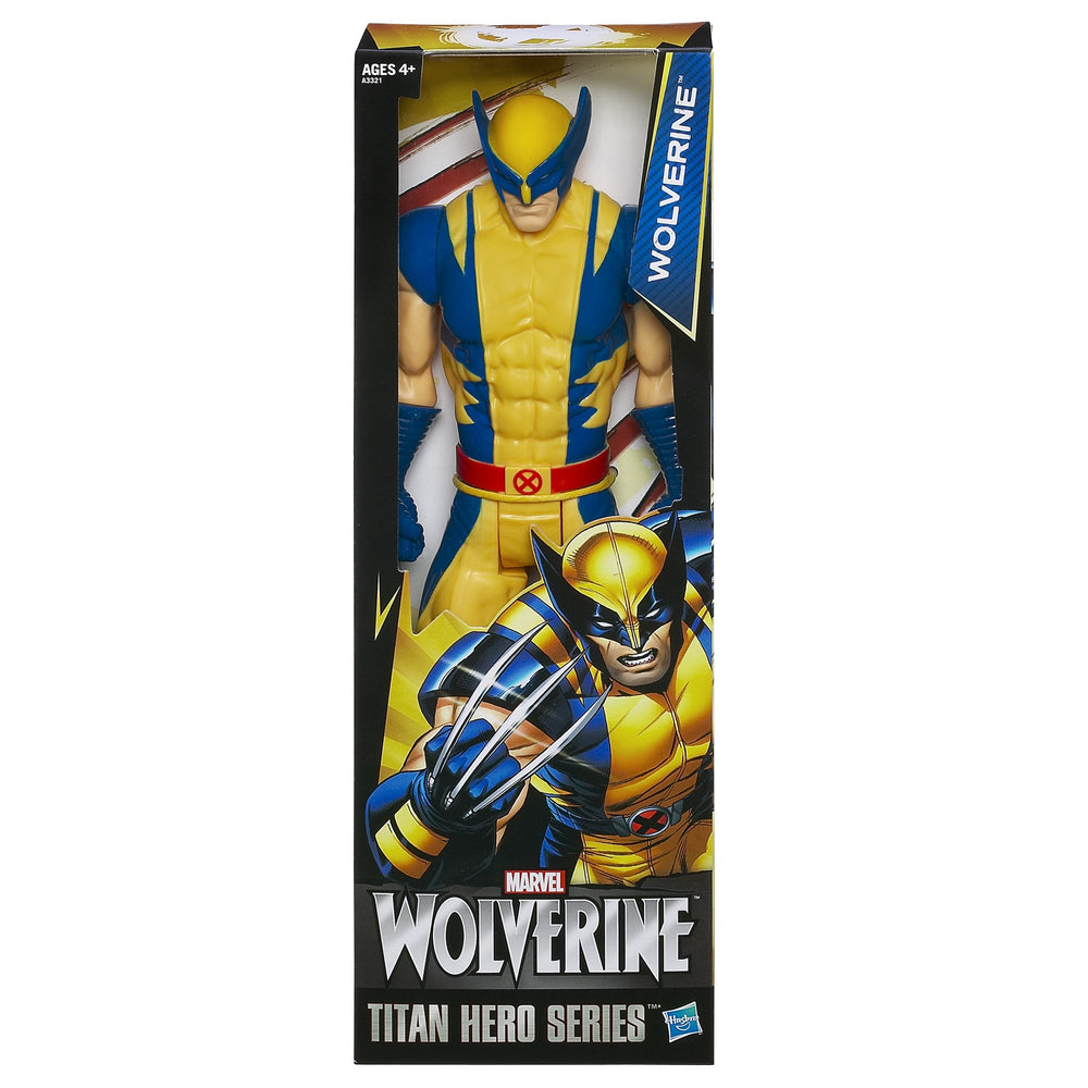 Marvel Wolverine Titan Hero Series with claws extended for heroic action play