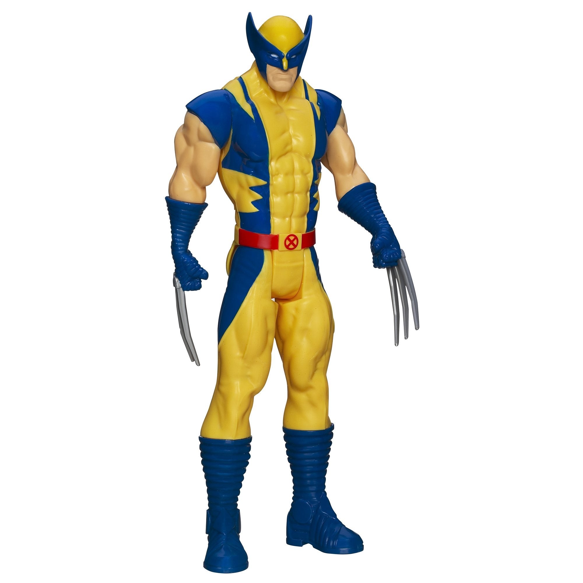 Marvel Wolverine Titan Hero Series figure slashing in a dynamic pose for action play