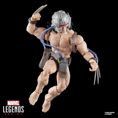 Marvel Wolverine Weapon X accessories include alternate hands and head for pose variety.