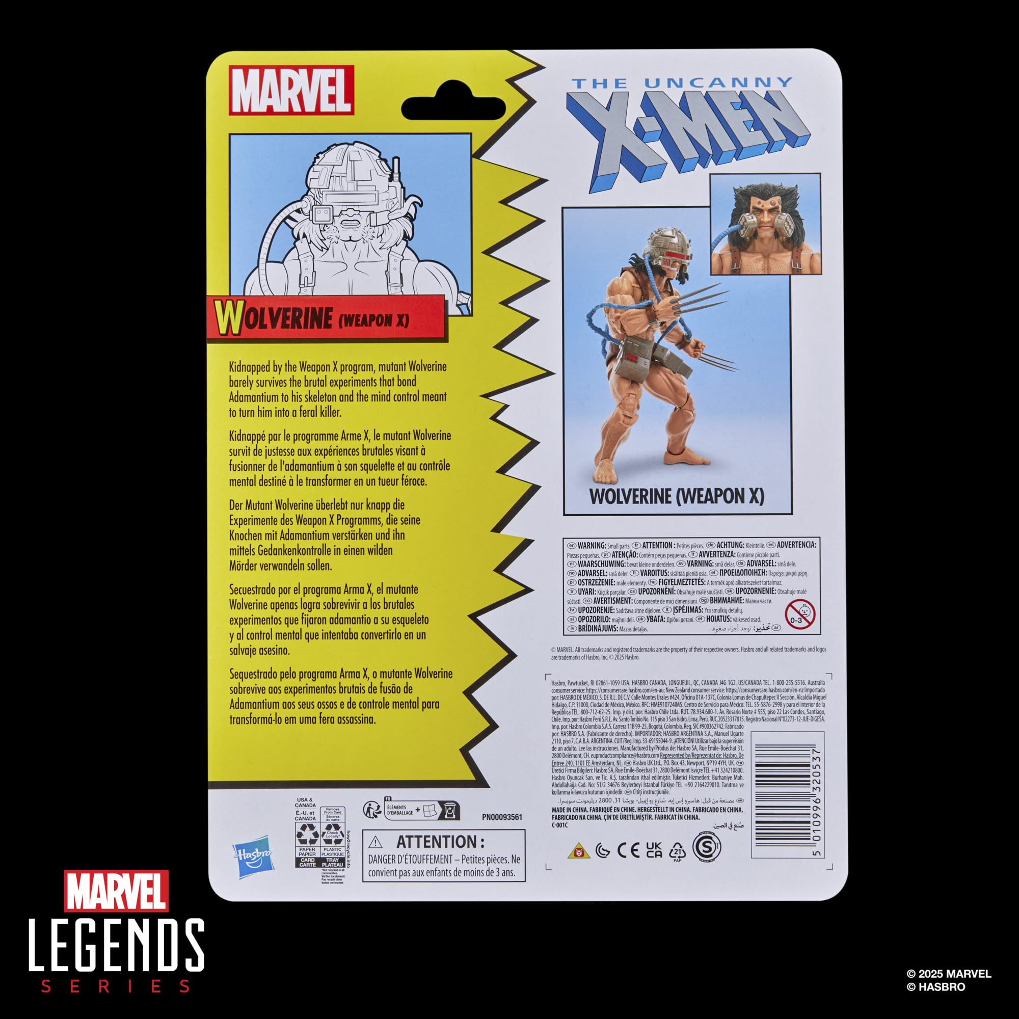 Marvel Wolverine Weapon X figure supports recreating classic X-Men scenes.
