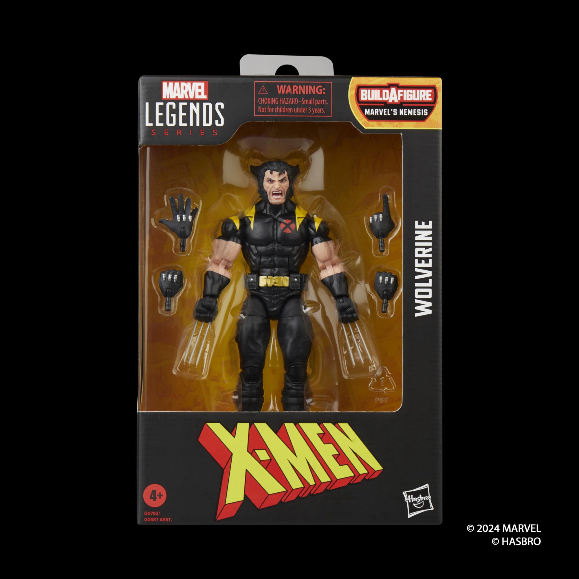 Marvel Wolverine X-Treme articulation pose highlights over 20 points for dynamic shelf poses.