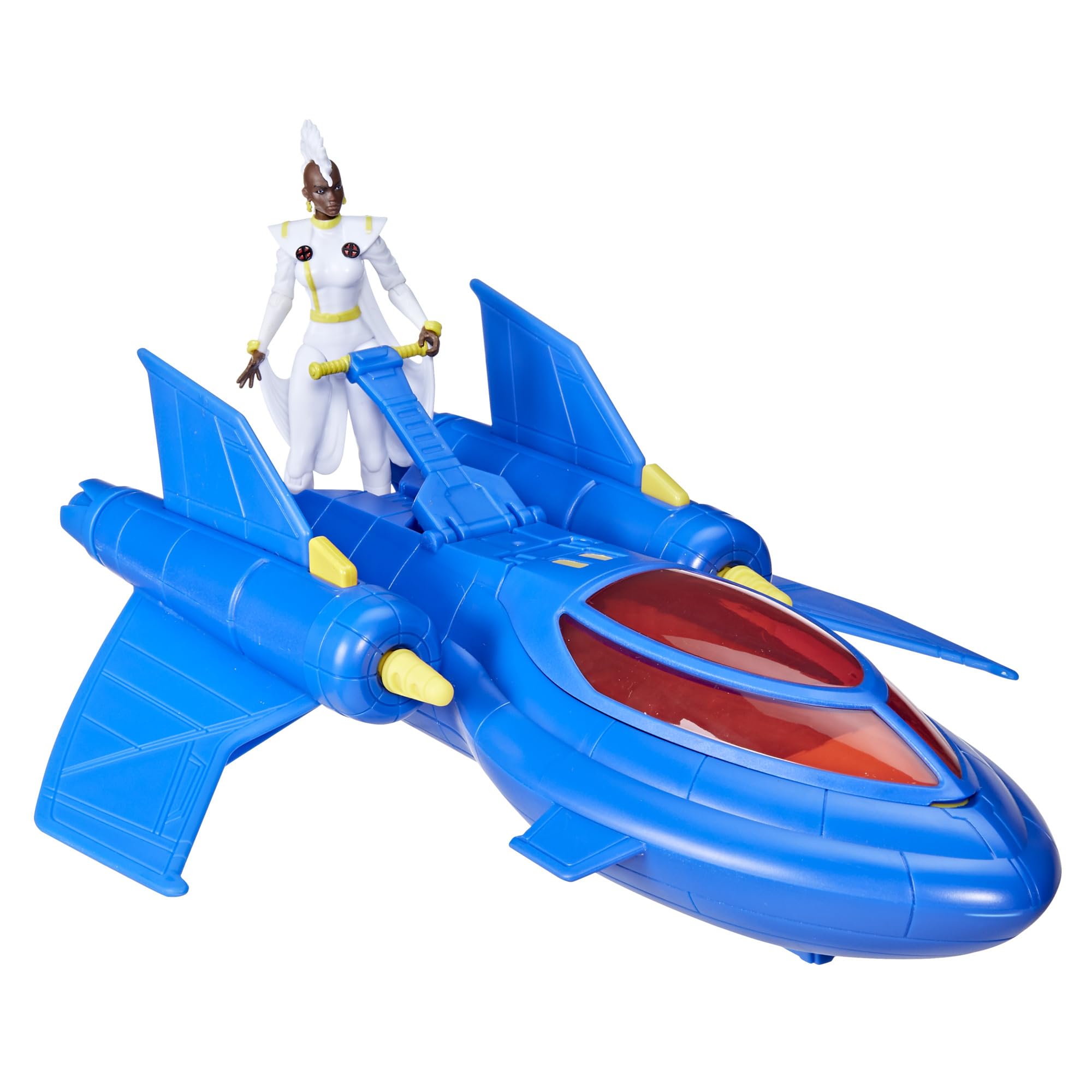 Marvel X-Men 97 Team X-Jet cockpit opens for easy figure placement.