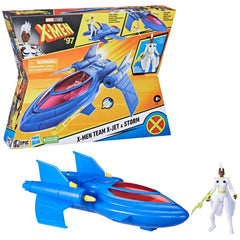 Marvel X-Men 97 X-Jet blasts with projectiles for action.