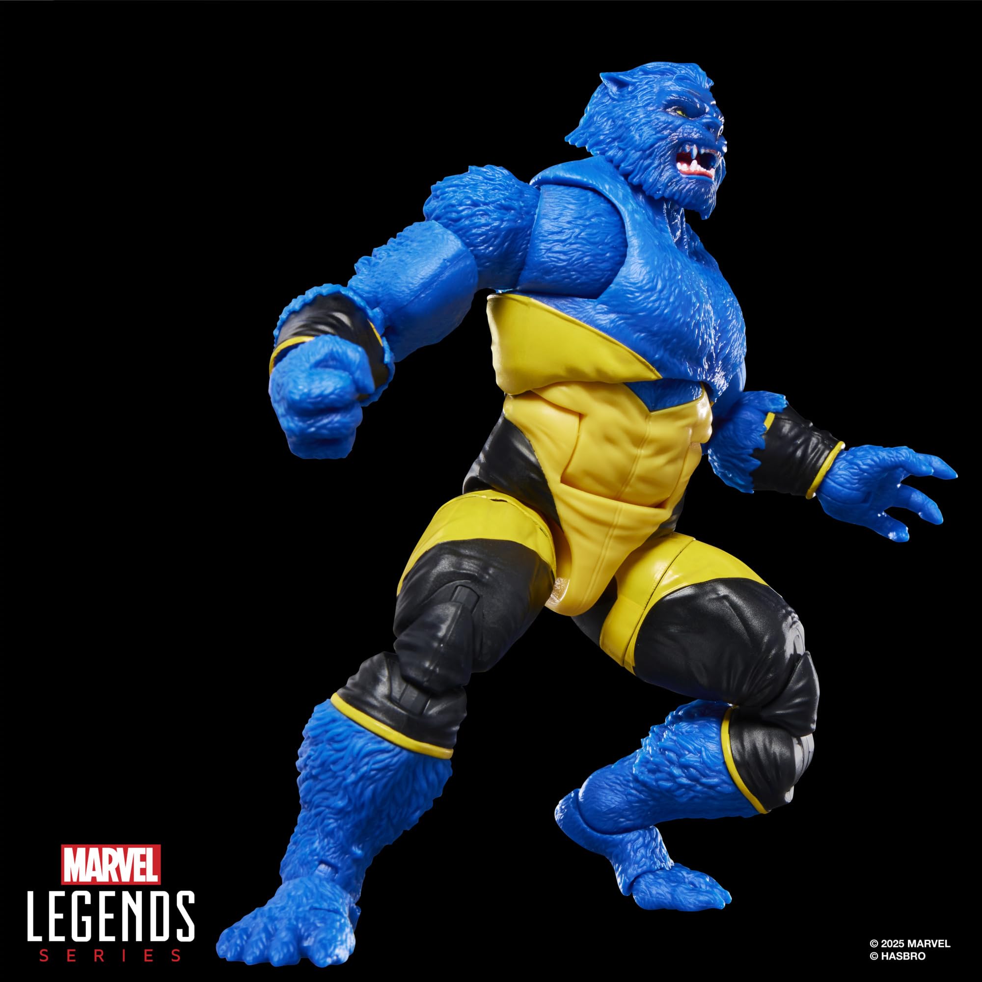 Beast posed in a dynamic stance for striking display.
