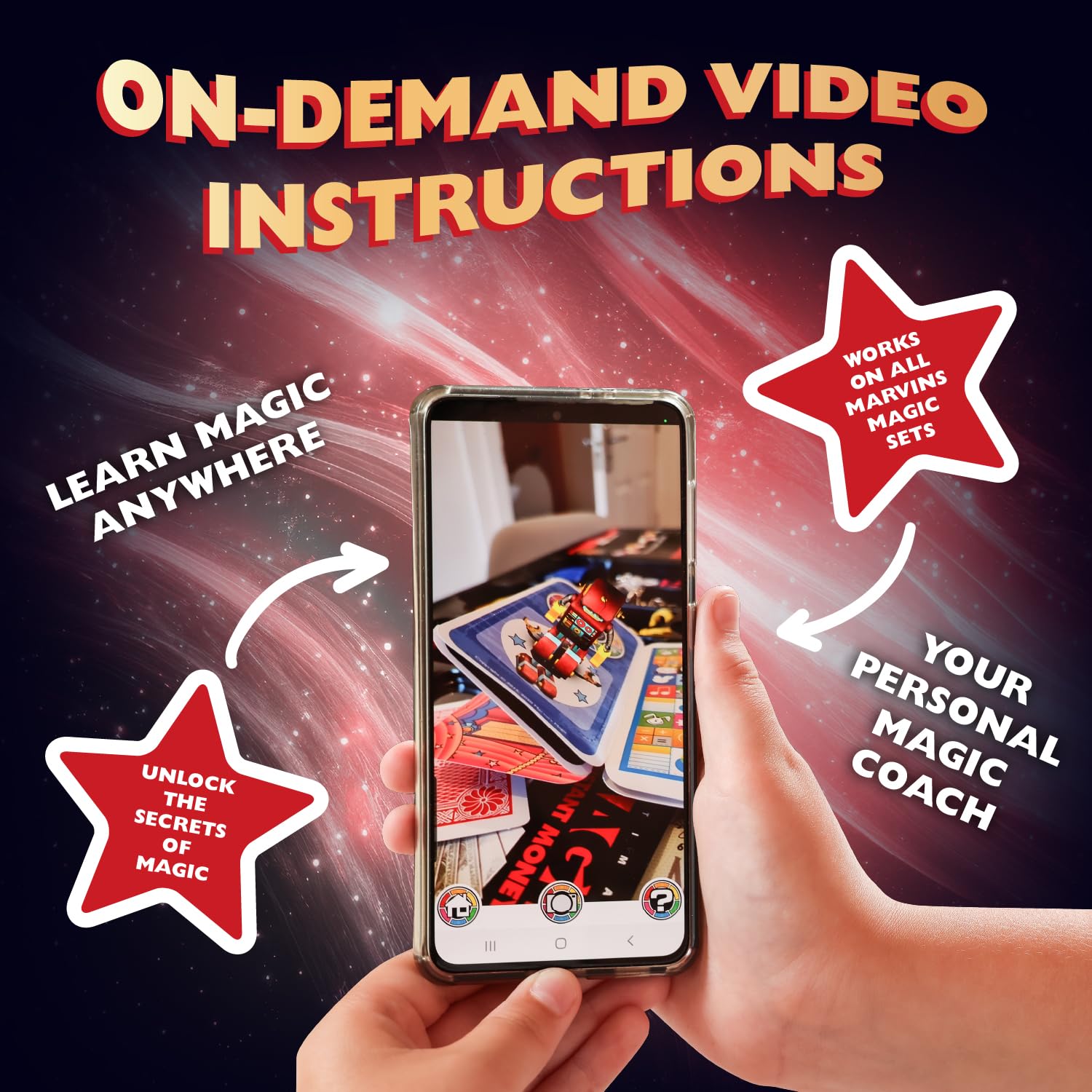 Marvin's Magic 275 illustrated instructions and app support for learners.