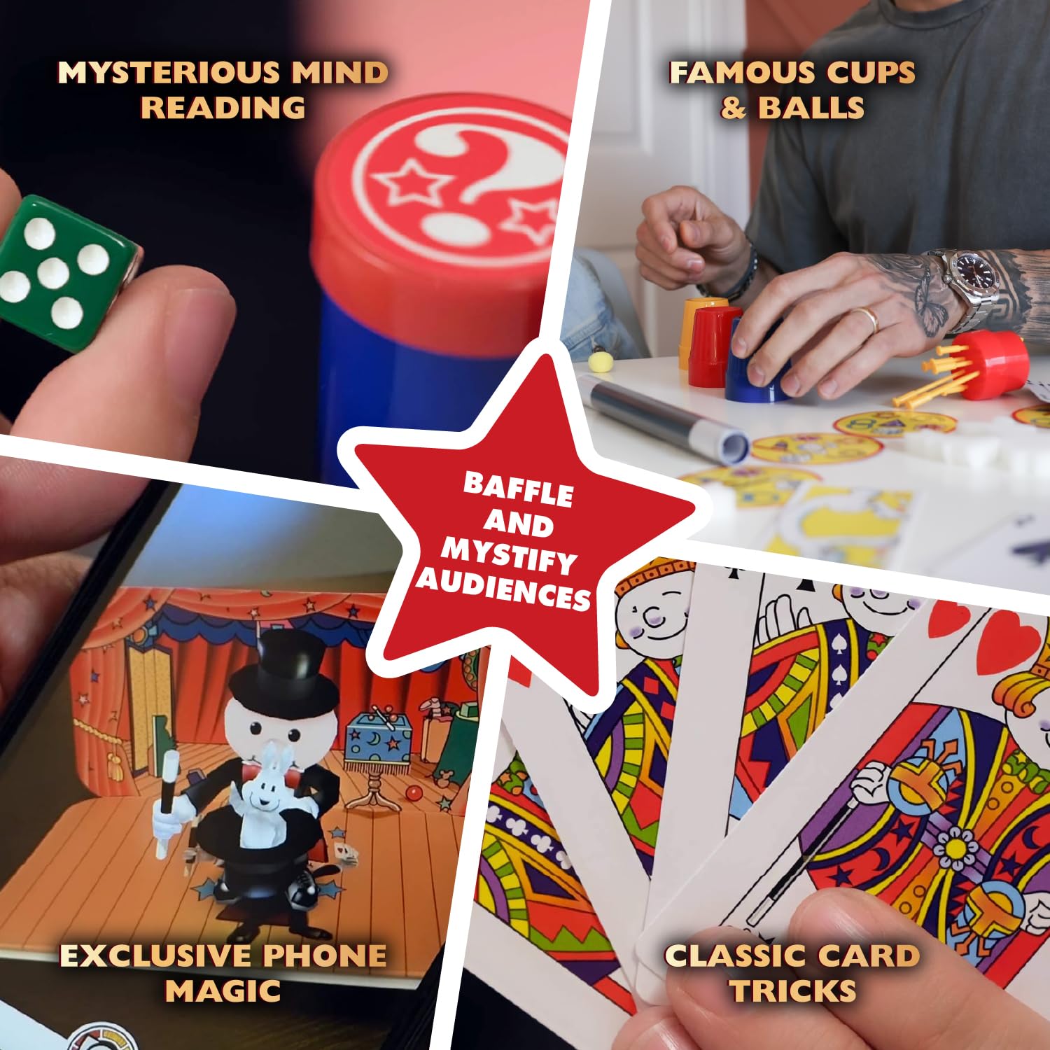 Marvin's Magic 275 magic cup and ball for classic sleight of hand practice.