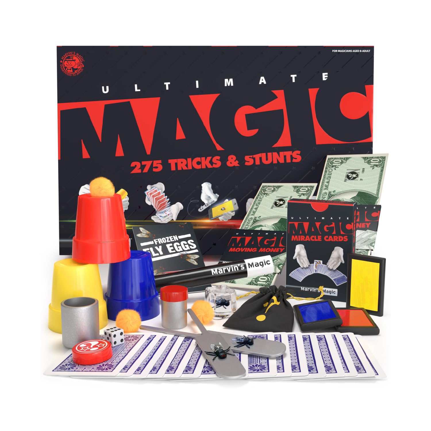 Marvin's Magic 275 ultimate tricks deck for entertaining friends with easy tricks.