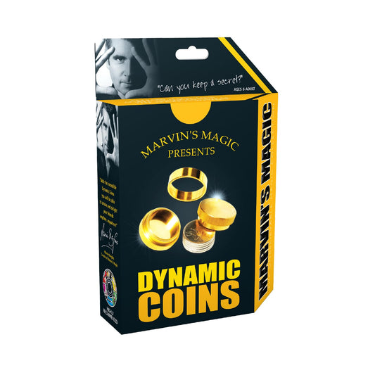 Marvin's Magic Dynamic Coins brass trick demonstrates a dazzling coin illusion for live audiences.