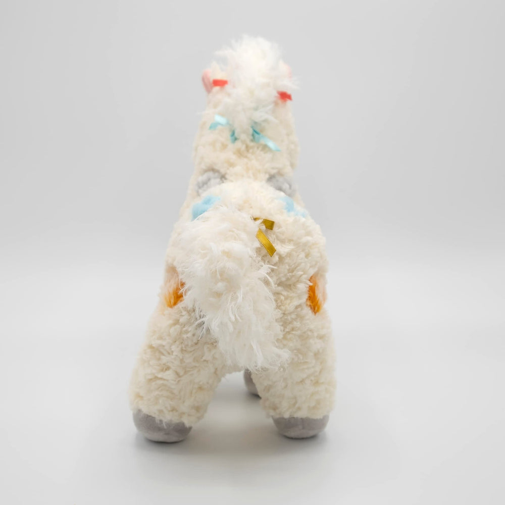 Close-up of FabFuzz Calliope Pony fabric texture and soft feel