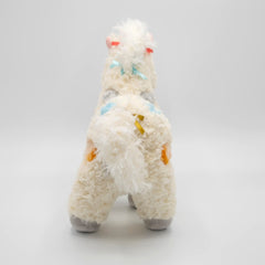 Close-up of FabFuzz Calliope Pony fabric texture and soft feel