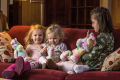 Fro-Yo Unicorn footpad detail showing soft gold pads for gentle play