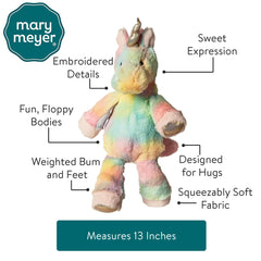 Mary Meyer Fro-Yo Unicorn side view highlighting pink mane and metallic horn