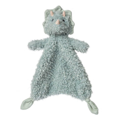 Mary Meyer Again Friends Lovey Dinosaur in blue texture provides comforting cuddle for babies