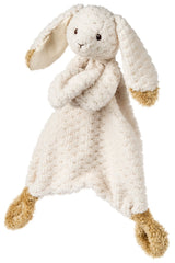 Soft cream fabric texture of Mary Meyer Lovey for baby touch.