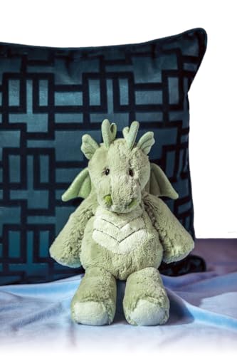 Mary Meyer Marshmallow Zoo Dragon tummy detail adds gentle tactile comfort.