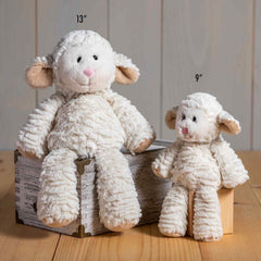Mary Meyer Marshmallow Zoo Lamb embroidered face and soft features