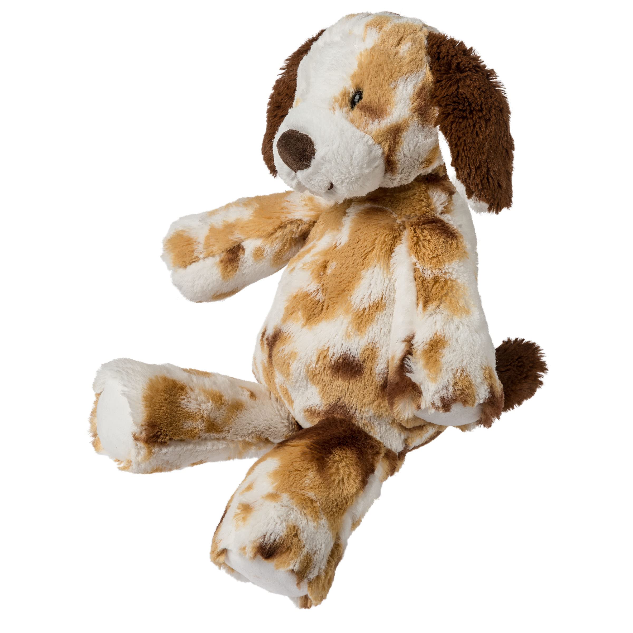 Mary Meyer Marshmallow Zoo S'mores Puppy weighted bum and feet for cuddling