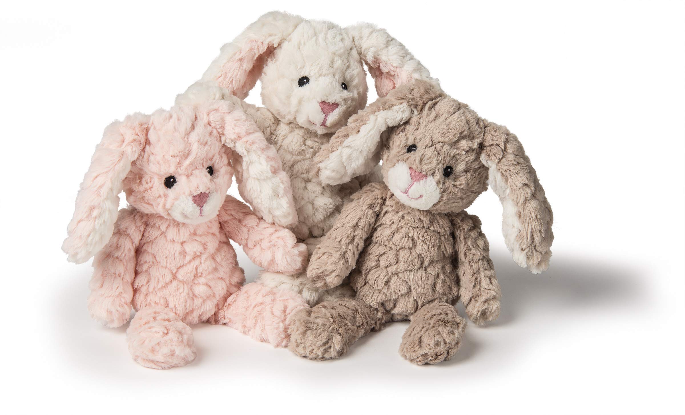 Mary Meyer Putty Bunny tan 11-inch fabric texture close-up showing ultra-soft material.