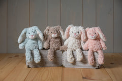 Mary Meyer Putty Bunny tan 11-inch weighted with bean bags for stable play.
